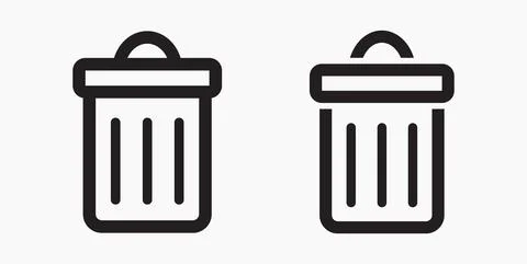 Trash can icon. Stock Illustration
