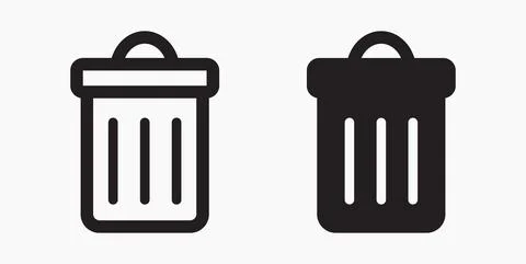 Trash can icon. Stock Illustration