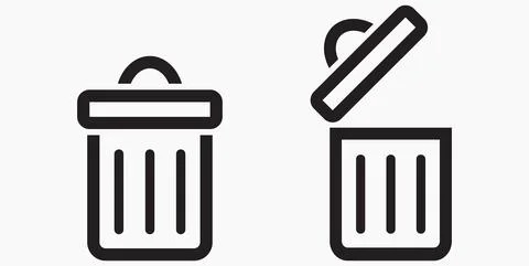 Trash can icon. Stock Illustration