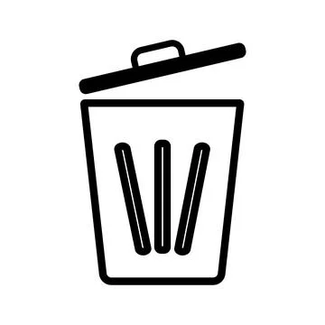 Trash can icon Stock Illustration