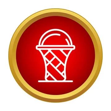Trash can icon representing waste disposal and recycling Stock Illustration