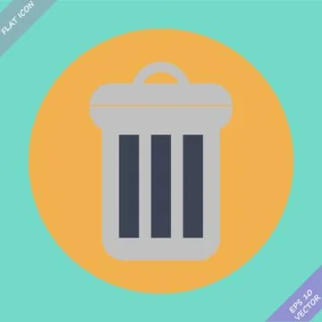 Trash can icon - vector illustration Stock-Illustration
