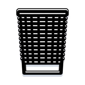 Trash can icon for waste disposal concept Stock Illustration