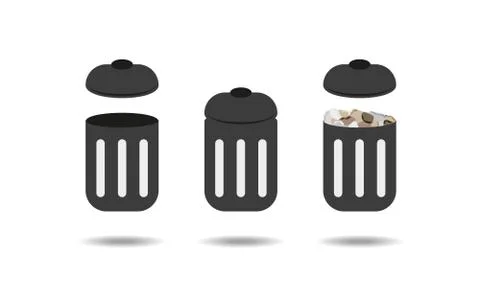 Trash can Stock Illustration