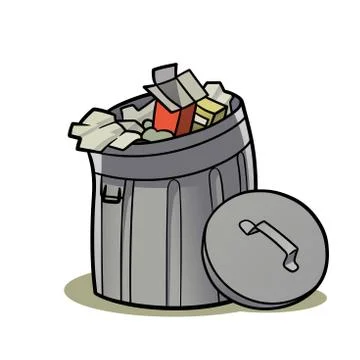 Trash can Stock-Illustration