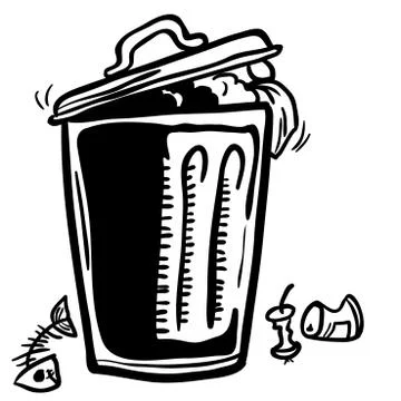 Trash can Stock Illustration