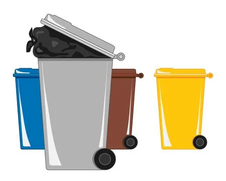 Trash can Stock Illustration