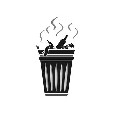Trash Can Stock Illustration