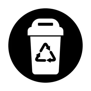 Trash can Illustrazione stock