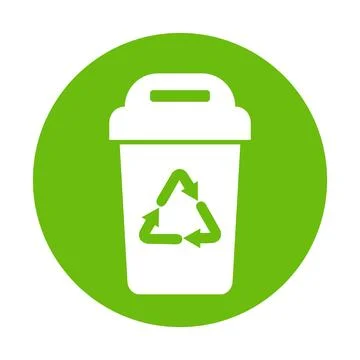 Trash can Illustrazione stock