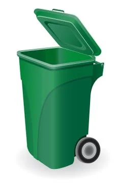 Trash can illustration Stock Illustration