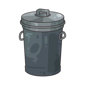 Trash Can illustration Stock Illustration