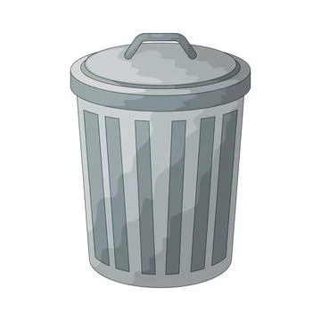 Trash Can illustration 스톡 일러스트