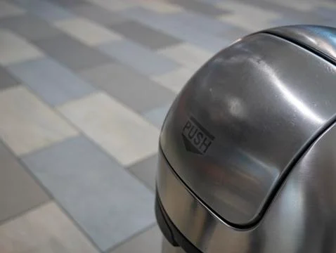 Trash can in the mall Stock Photos