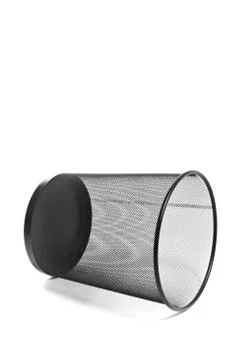 Trash can overturned Stock Photos