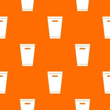 Trash can pattern seamless Stock Illustration