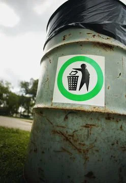 A Trash Can Stock Photos