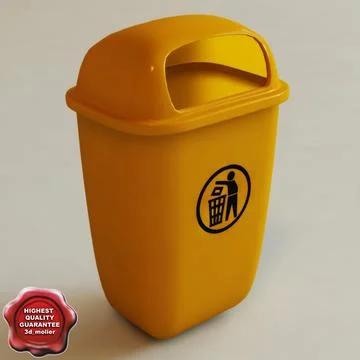 Trash Can V2 3D Model