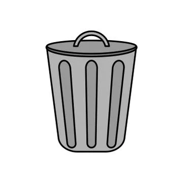 Trash can vector design template illustration Stock Illustration