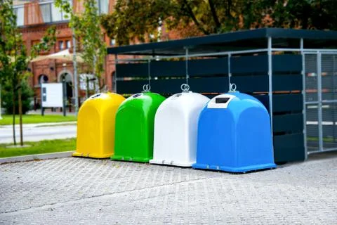 Trash cans Stock Photos