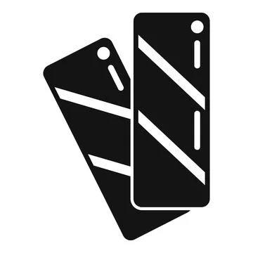 Trash cards icon simple vector. Dry bin Stock Illustration