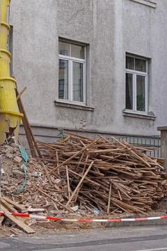 Trash chute waste Foto stock