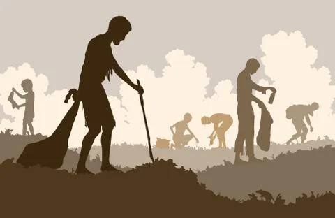 Trash collectors Stock Illustration