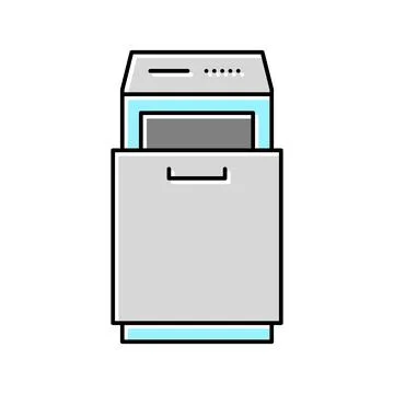 Trash compactor color icon vector illustration Stock Illustration