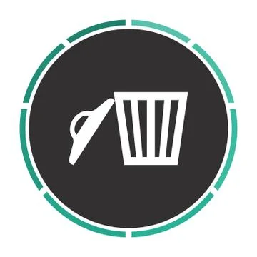 Trash computer symbol 스톡 일러스트