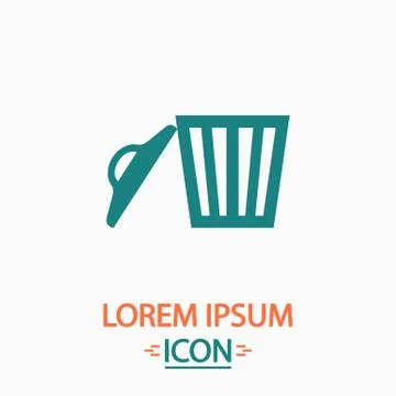 Trash computer symbol Stock Illustration