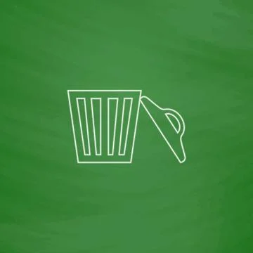 Trash computer symbol Stock Illustration