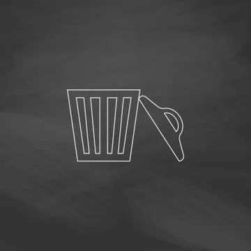 Trash computer symbol 스톡 일러스트