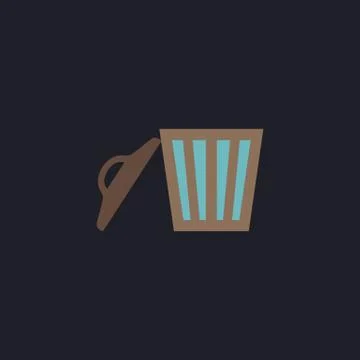 Trash computer symbol Stock Illustration