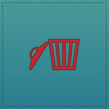 Trash computer symbol Stock Illustration