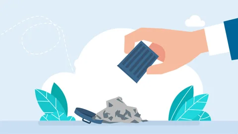 Trash constantly falls out of bucket onto trash pile. Conspirators telling false Stock Footage 327441605