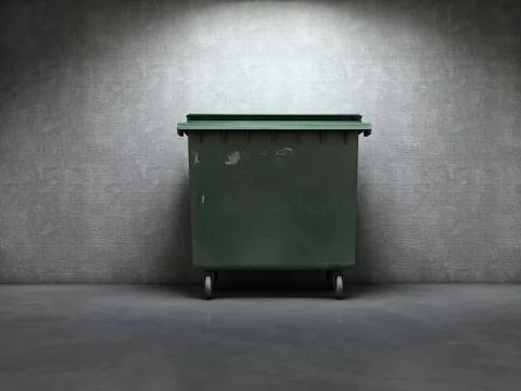 Trash container Stock Illustration