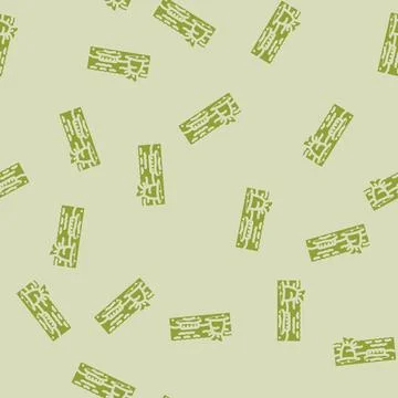 Trash covered beach glyph vector seamless pattern Stock Illustration