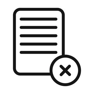 Trash Document Icon Perfect for File Deletion 스톡 일러스트