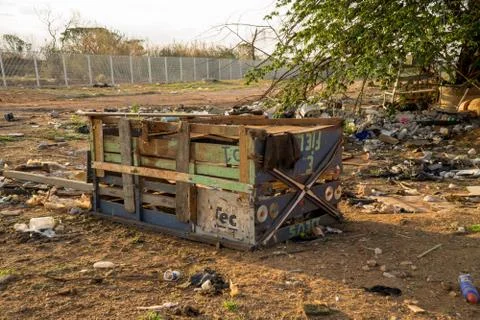 Trash Dumped Illegally Stock Photos