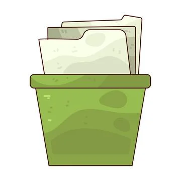 Trash Folder illustration Stock-Illustration