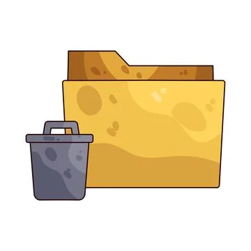 Trash Folder illustration Stock Illustration