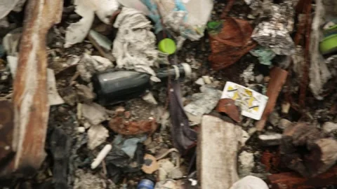 Trash on Ground, Playing Card Stock Footage 274446148