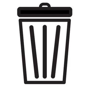 Trash icon, Bin icon Stock Illustration