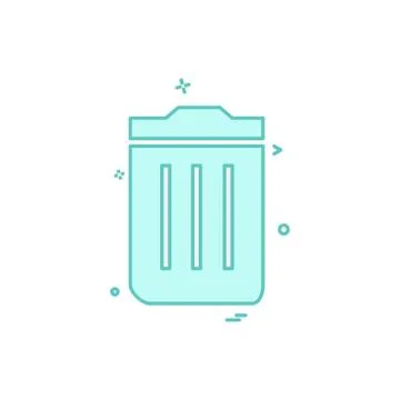 Trash icon design vector Ilustración de archivo