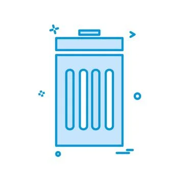 Trash icon design vector Ilustración de archivo