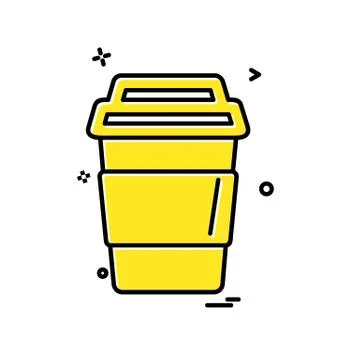 Trash icon design vector Ilustración de archivo
