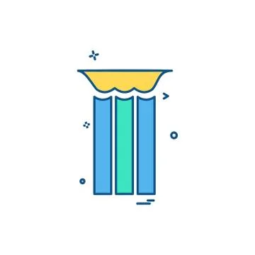 Trash icon design vector Ilustración de archivo