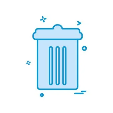 Trash icon design vector Ilustración de archivo
