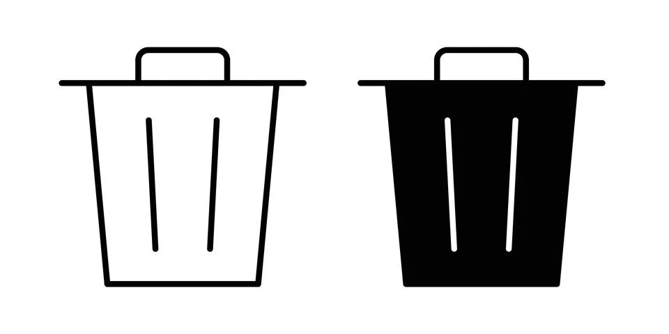 Trash icon graphic design. web icons vectors Stock Illustration