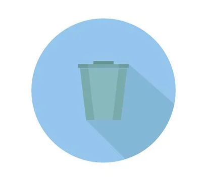 Trash icon illustrated in vector on white background Stock Illustration